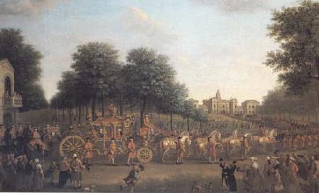 John Wootton George III's Procession to the Houses of Parliament (mk25) oil painting image